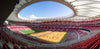 Panorama of the Metropolitano interior under its roof