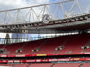 The clock at the Clock End of the Emirates Stadium