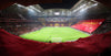 Full stadium with a giant fan display during the Galatasaray v Fenerbahçe derby