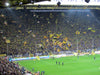 The full Südtribüne, the Yellow Wall, during a Bundesliga match in 2012