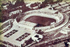 Aerial photo of the Stade Vélodrome on its opening day in 1937, with the cycling track